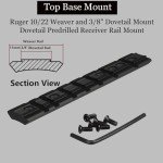 GOTICAL Ruger 10/22 Dovetail Rail Mount Adapter