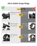 CVLIFE Medium Profile Scope Rings for Rifles
