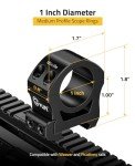 CVLIFE Medium Profile Scope Rings for Rifles