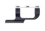 Monstrum Offset Picatinny Scope Mount - Black
