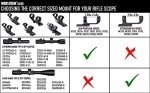 Monstrum Dual Ring Offset Scope Mount - Black