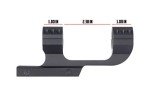 Monstrum Dual Ring Offset Scope Mount - Black