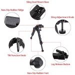 Zeadio Adjustable Bipod with Sling Mount 7-10