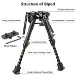 Carbon Fiber Bipod with M-Rail Adapter