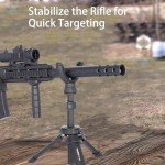 Adjustable Portable Shooting Tripod with V Yoke Rest