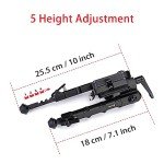 Zeadio Adjustable Bipod with Sling Mount 7-10
