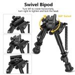 CVLIFE 6-9 Inch Adjustable Picatinny Bipod