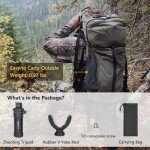 Adjustable Portable Shooting Tripod with V Yoke Rest