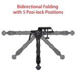 Zeadio Adjustable Bipod with Sling Mount 7-10