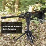 Adjustable Portable Shooting Tripod with V Yoke Rest