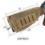 Tactical Buttstock Ammo Holder Pouch - Coyote Brown
