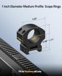 CVLIFE Medium Profile Scope Rings for Picatinny Rails