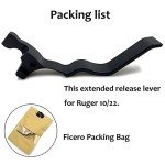 Extended Anodized Aluminum Mag Release for Ruger 10/22