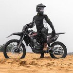 ILM Dual Sport Adventure Motorcycle Helmet - Matte Black