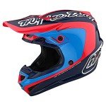 Troy Lee Designs SE4 MIPS Motocross Helmet - Navy/Cyan