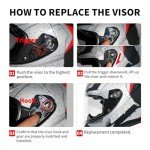 JQF Gear DOT Approved Full Face Motocross Helmet