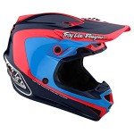 Troy Lee Designs SE4 MIPS Motocross Helmet - Navy/Cyan