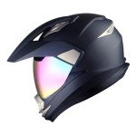 1Storm Matt Black Dual Sport Full Face Helmet