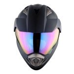 1Storm Matt Black Dual Sport Full Face Helmet