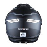 1Storm Matt Black Dual Sport Full Face Helmet