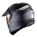 1Storm Matt Black Dual Sport Full Face Helmet