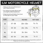 ILM Bluetooth Flip-Up Motocross Helmet - Matte Black