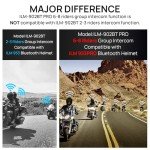 ILM Bluetooth Flip-Up Motocross Helmet - Matte Black