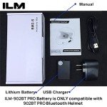 ILM Bluetooth Flip-Up Motocross Helmet - Matte Black