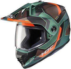HJC DS-X1 Synergy Medium Motocross Helmet - Green/Black/Orange