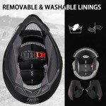 ILM Dual Sport Full Face Motocross Helmet