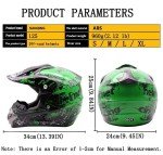 SPARK Kids Dirt Bike Full Face Helmet Set