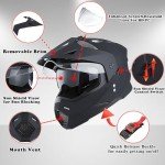 1Storm Youth Dual Sport Motocross Full Face Helmet