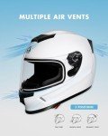 Lightweight Kids Full Face Motorcycle Helmet with Visors