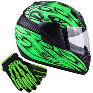 Typhoon Youth Full Face Dirt Bike Helmet Combo