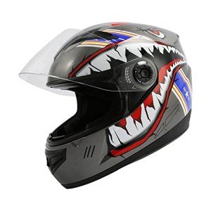 SLMOTO Kids Full Face Motocross Helmet - Shark Design