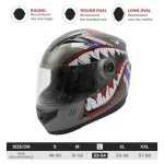 SLMOTO Kids Full Face Motocross Helmet - Shark Design
