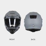 Triangle Full Face Motocross Helmet with Sunshield