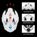 ILM Dual Sport Motorcycle Helmet with Sun Visor