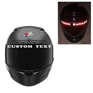 Custom Reflective Helmet Visor Decals - Pair