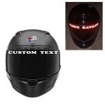 Custom Reflective Helmet Visor Decals - Pair