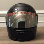 Custom Reflective Helmet Visor Decals - Pair