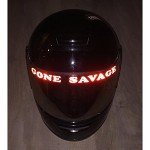 Custom Reflective Helmet Visor Decals - Pair