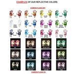 Custom Reflective Helmet Visor Decals - Pair