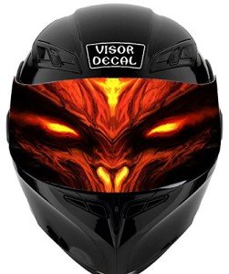 Devil Demon Graphic Sticker for Motocross Helmets