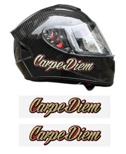 Custom Waterproof Motorcycle Helmet Name Decal Stickers