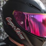 Custom Waterproof Motorcycle Helmet Name Decal Stickers