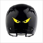 Evil Eyes No Fear Motocross Helmet Sticker 5.5