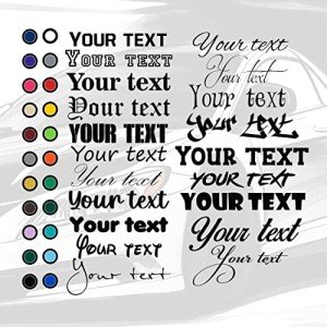 Personalized Vinyl Decals for Helmets and Vehicles