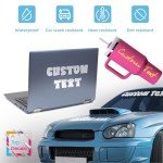 Personalized Vinyl Decals for Helmets and Vehicles