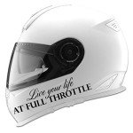 Full Throttle Motocross Helmet Decal - 5" Black